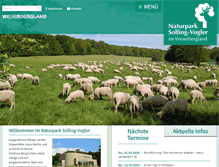 Tablet Screenshot of naturpark-solling-vogler.de